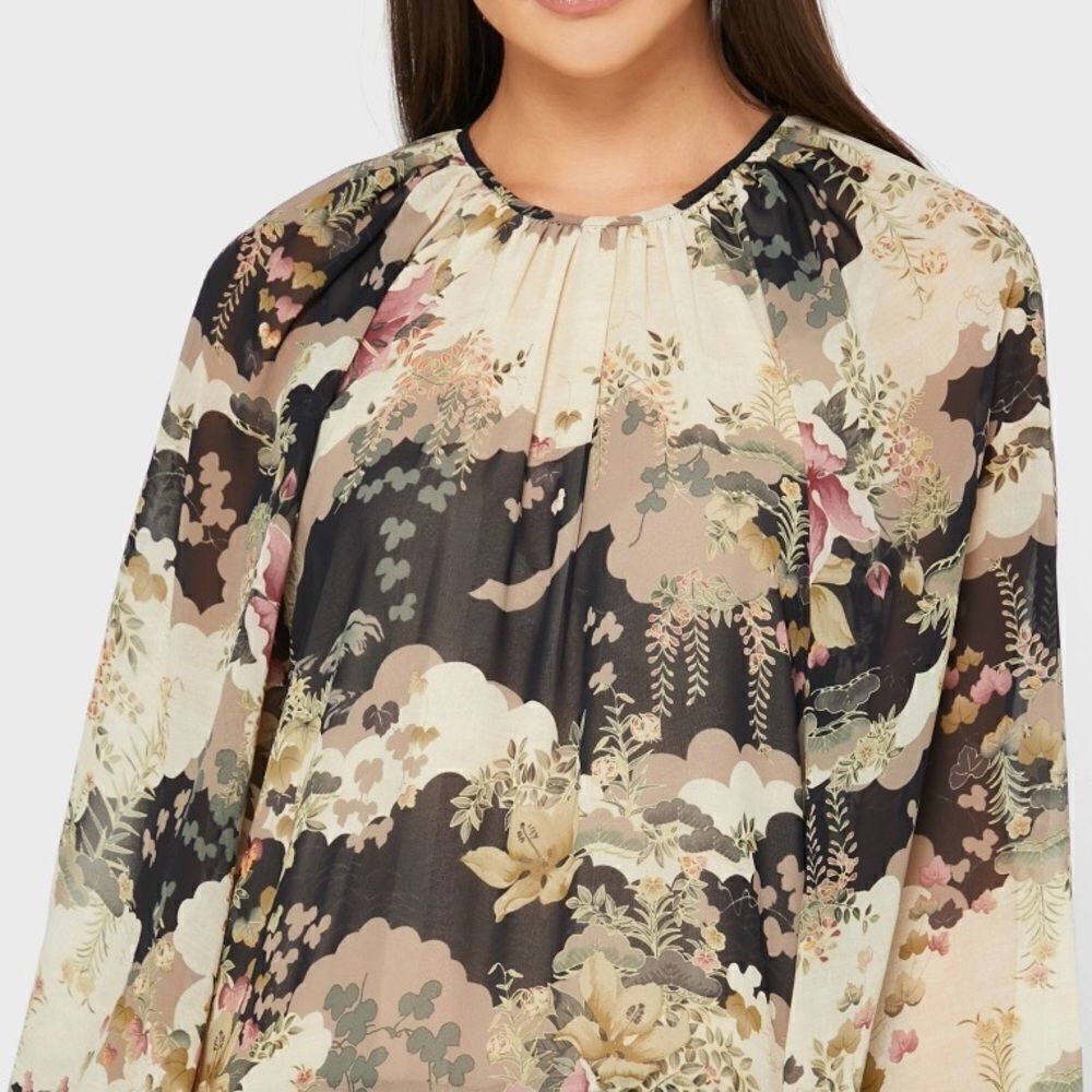 Mango Flowy Floral Printed Dress New - Picture 6 of 6